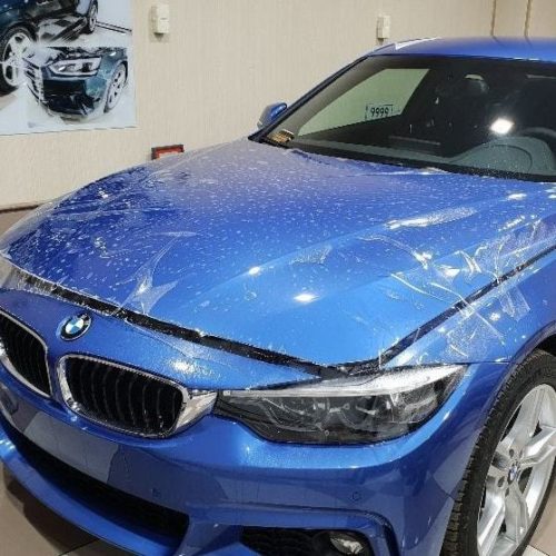 фото результат антигравийной защиты авто